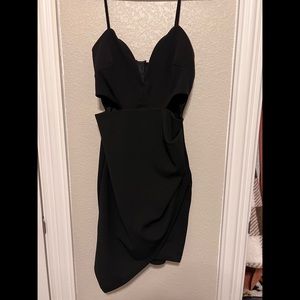 Black mini dress